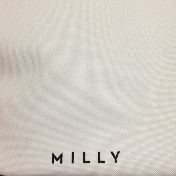 NWOT MILLY Canvas Waterproof Zipper Pouch - Picture 6 of 7